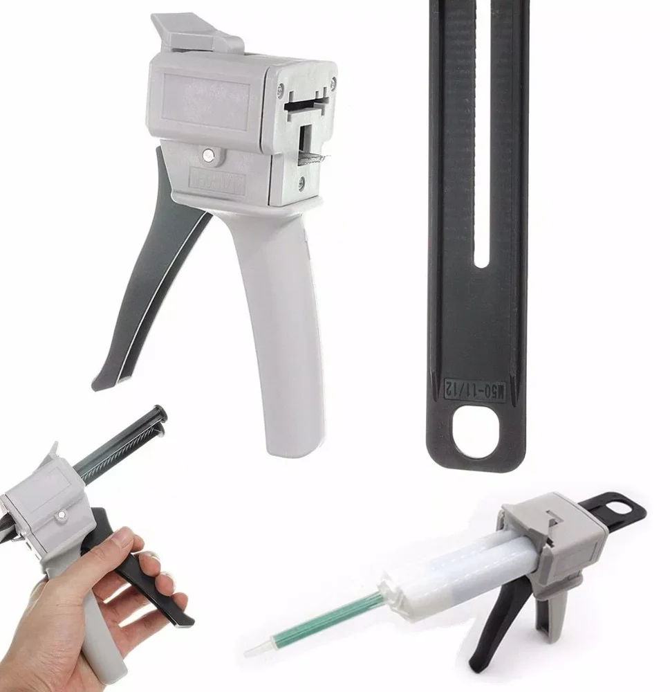 1:1 2:1 Radio Epoxy Resin Dental Impression Mixing Dispenser Gun 50ml