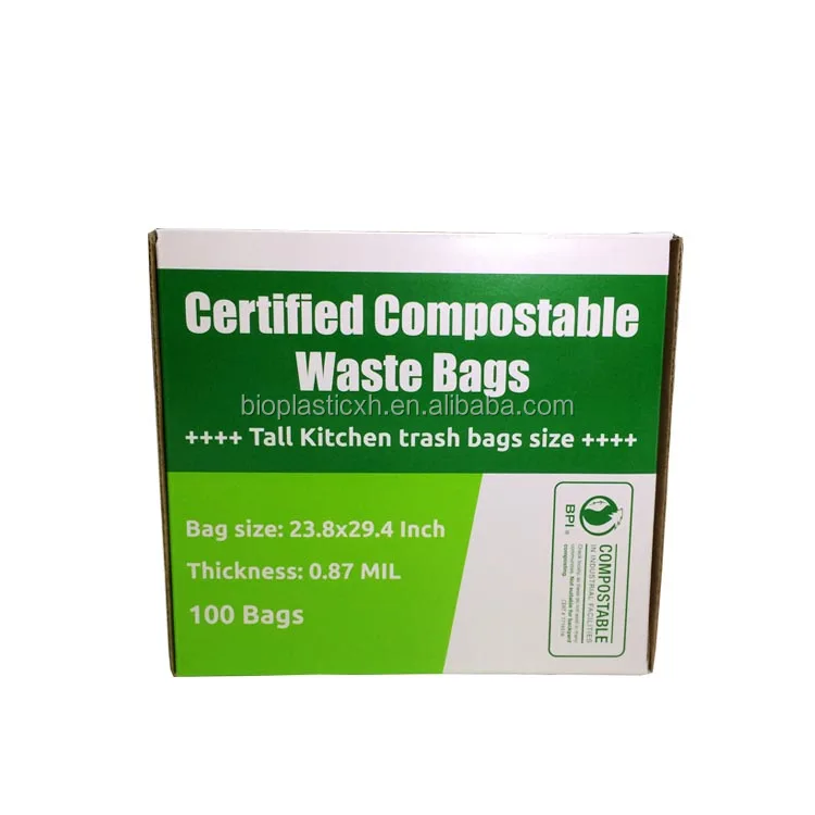 eco friendly biodegradable plastic trash compactor bags