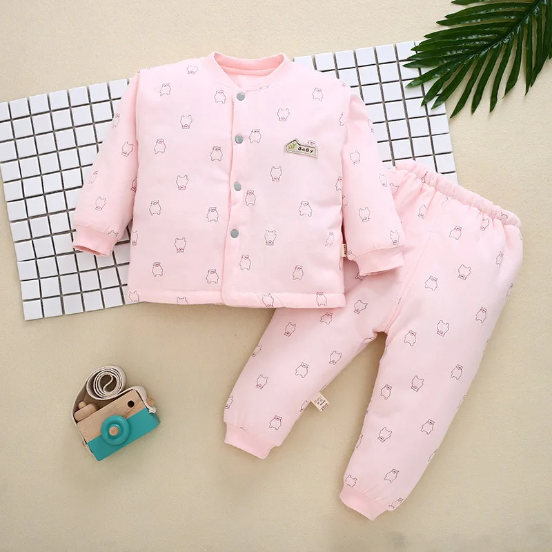 
Hot explosions quilted thickened two-piece cotton coat newborn baby cotton underwear 
