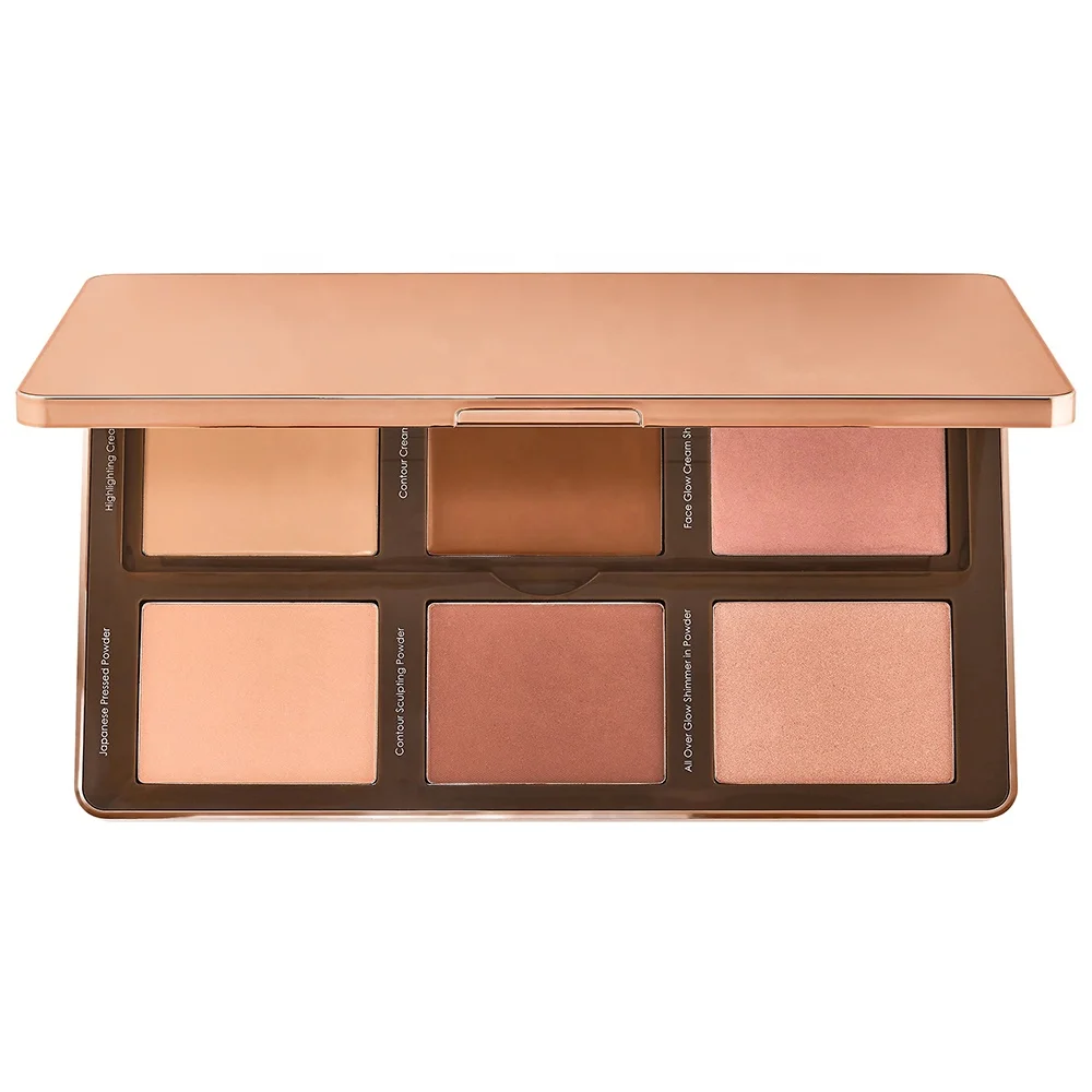 
6 Color Sculpt Face Highlighting Contour Glow Palette,7g / 0.25oz x6 