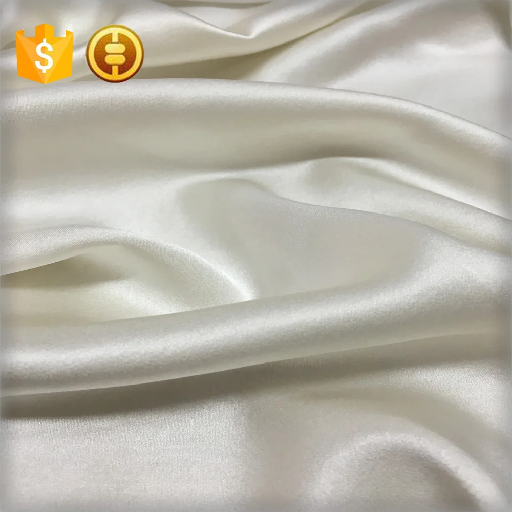 pure white satin silk fabric ivory silk satin fabric