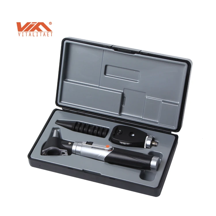 
Professional ENT Kit Medical Ear Eye Care Portable Otoscope Ophthalmoscope Set For Clinic 
