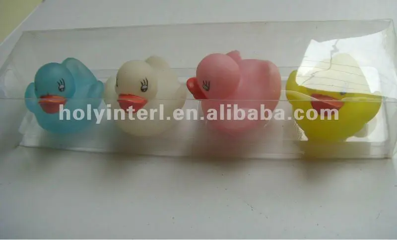 Flashing LED duck sets Water sensor light up LED duck sets of Ducky