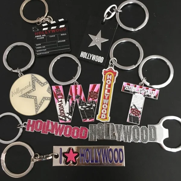 I love star hollywood souvenir keychain bear bottle opener CD-KR445