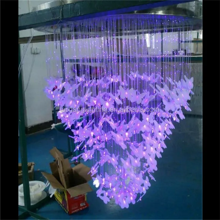 Classical Pendant Light Glass Chandelier Lighting unique wedding butterfly decoration light