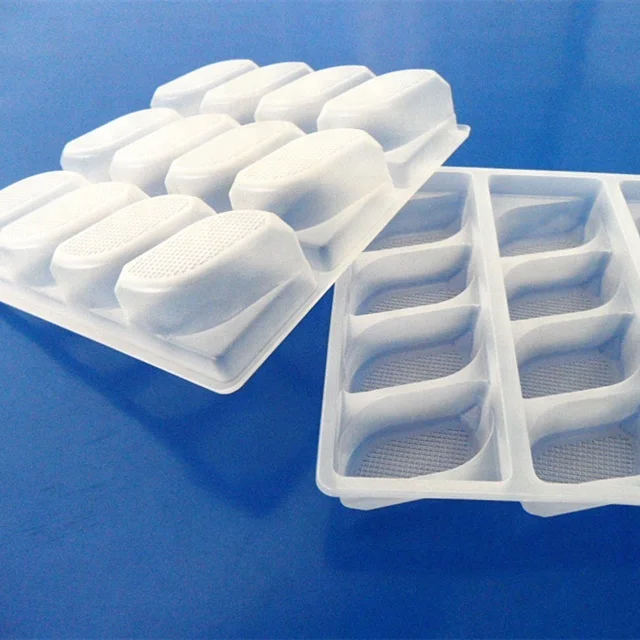 customized compartments disposable food grade PP frozen food blister plastic dumpling packaging tray