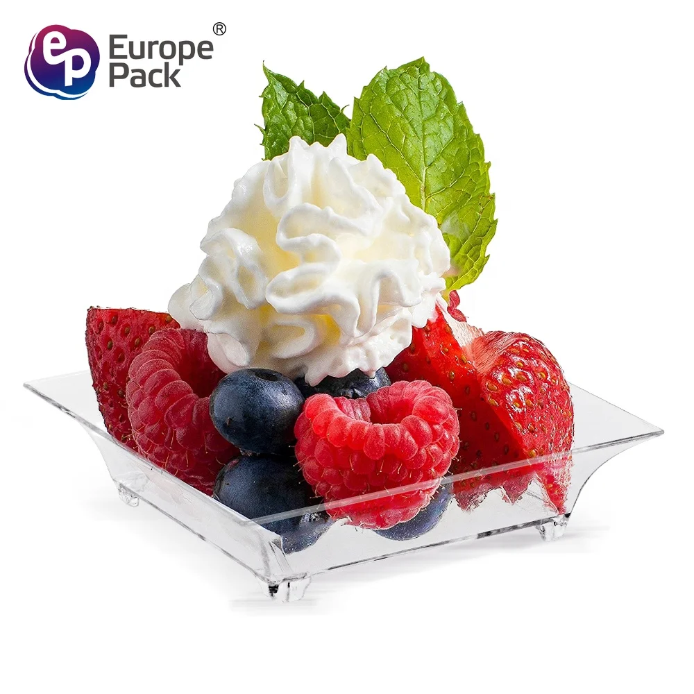 Dishwasher safe most popular products party clear PS disposable mini cheese plates for sale