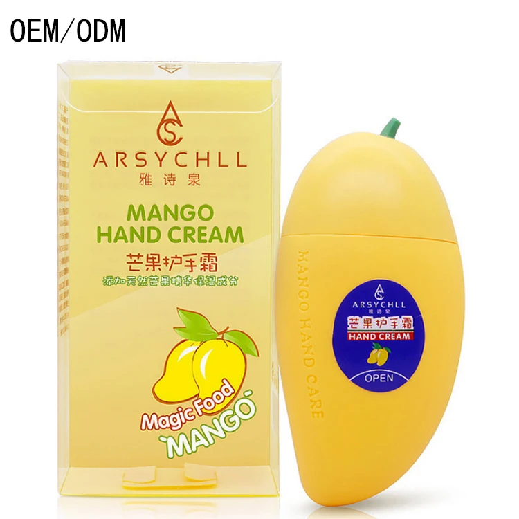 Wholesale Private Label Mango Perfume Moisturizing Hand Cream for female