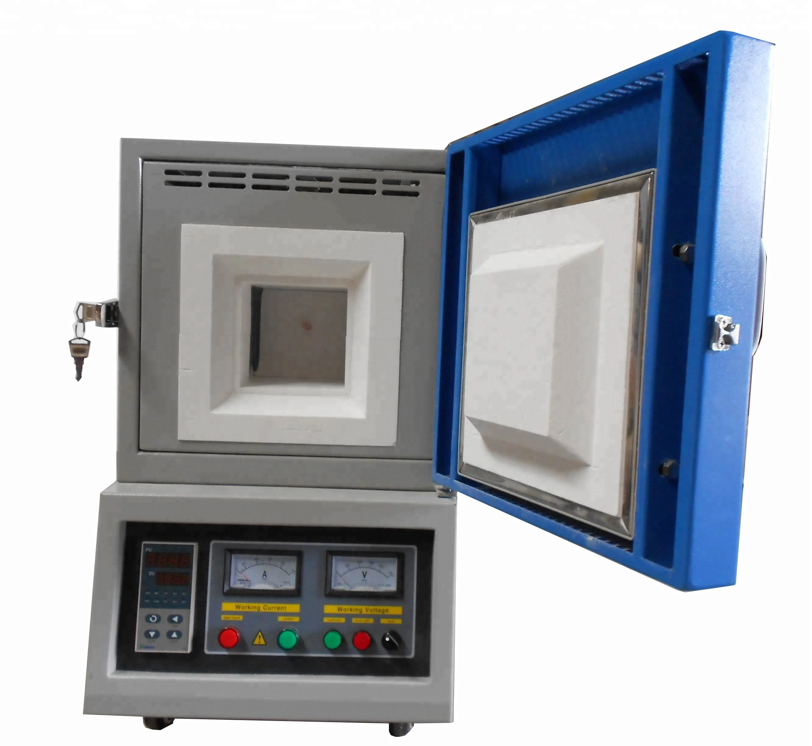 1700 C high temperature box muffle furnace Mosi2 heater
