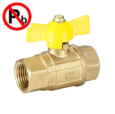 
lead free brass full port ball gas ball valve factory 