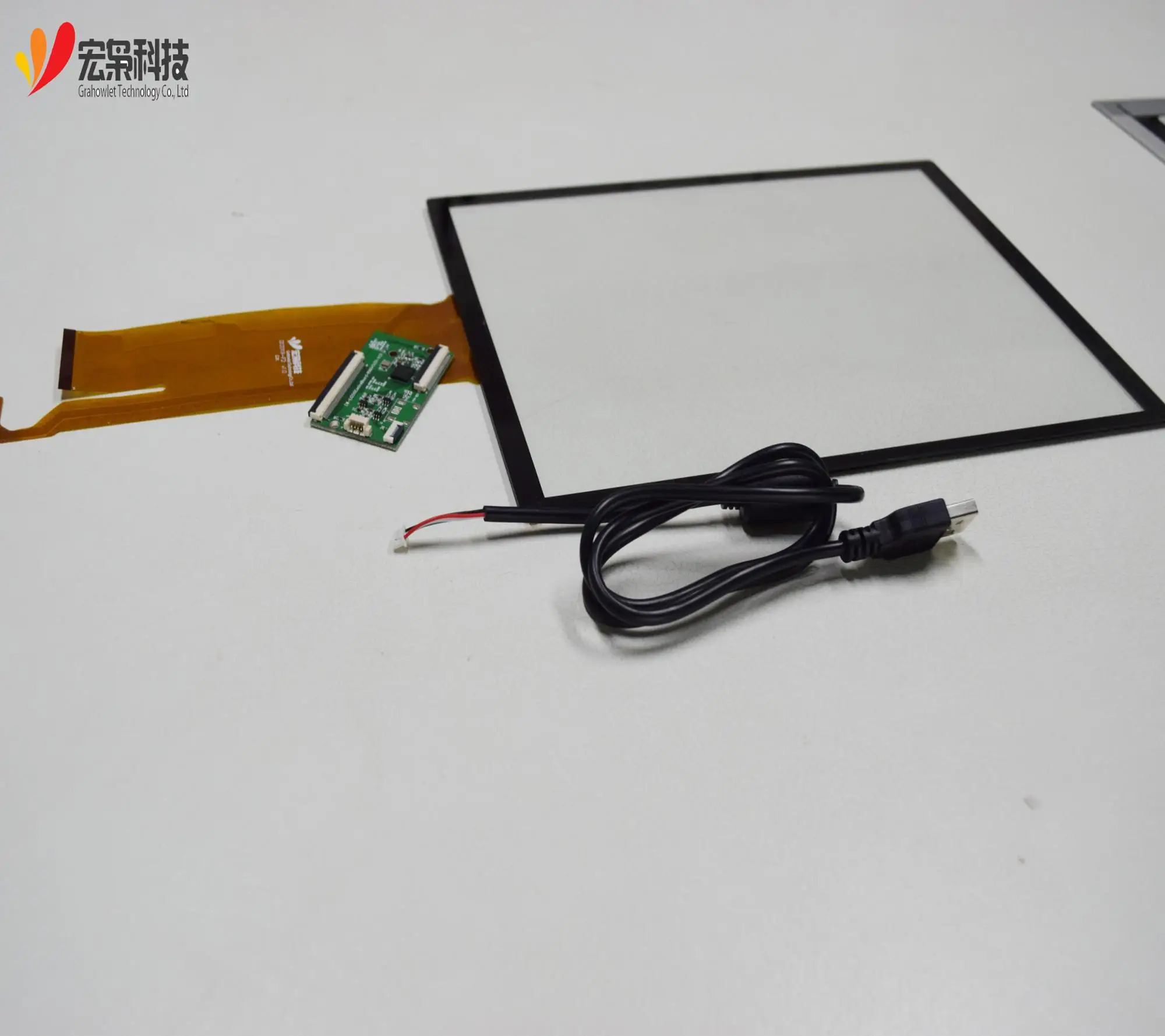 USB/IIC индивидуальные умный 12,1 дюймов чувствительный емкостный сенсорный экран со стеклом + стекло ILITEK IC