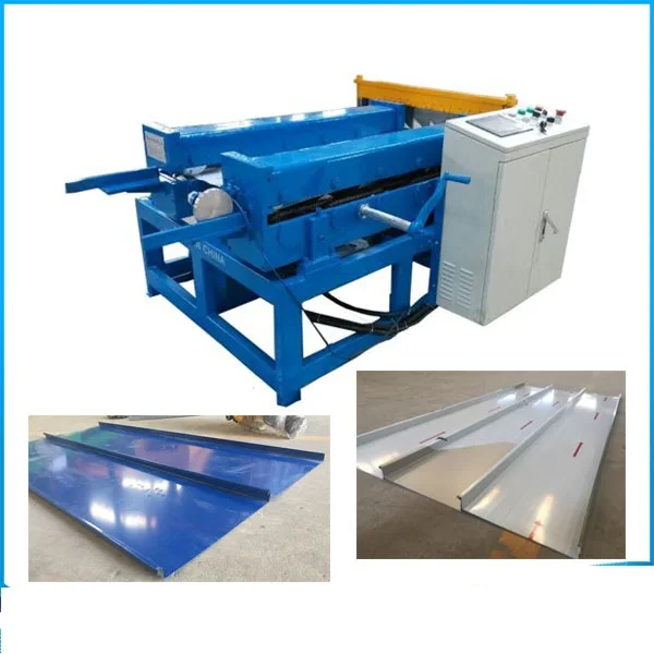 Portable standing seam metal roofing machine clip lock standing seam roof machine
