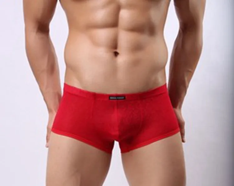 
New Arrival Sexy Lace Mens Boxer Underwear Leopard Print Inside SB1013 