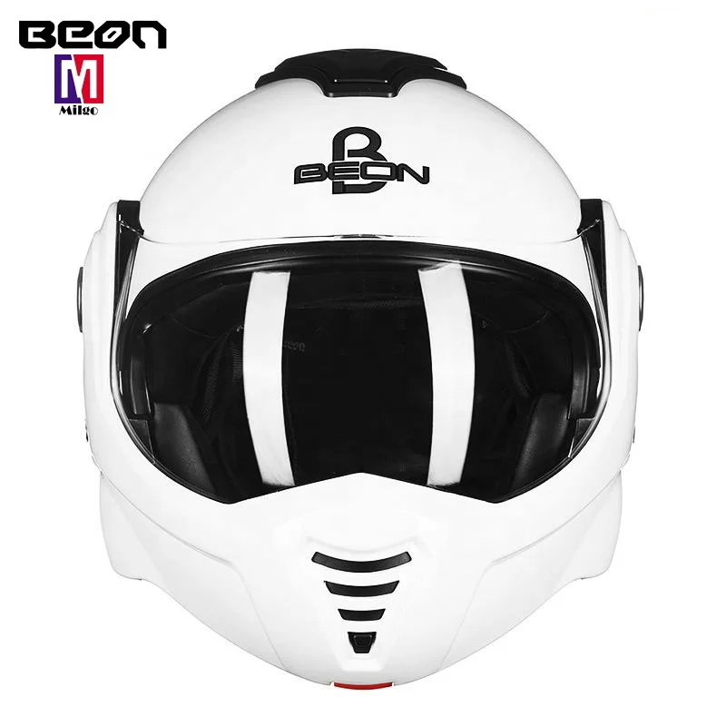 Beon 180 Degrees Flip up Motorcycle Helmet Men Warm Winter Moto Personality Motorbike Helmets Women Cool Motocross Helmet