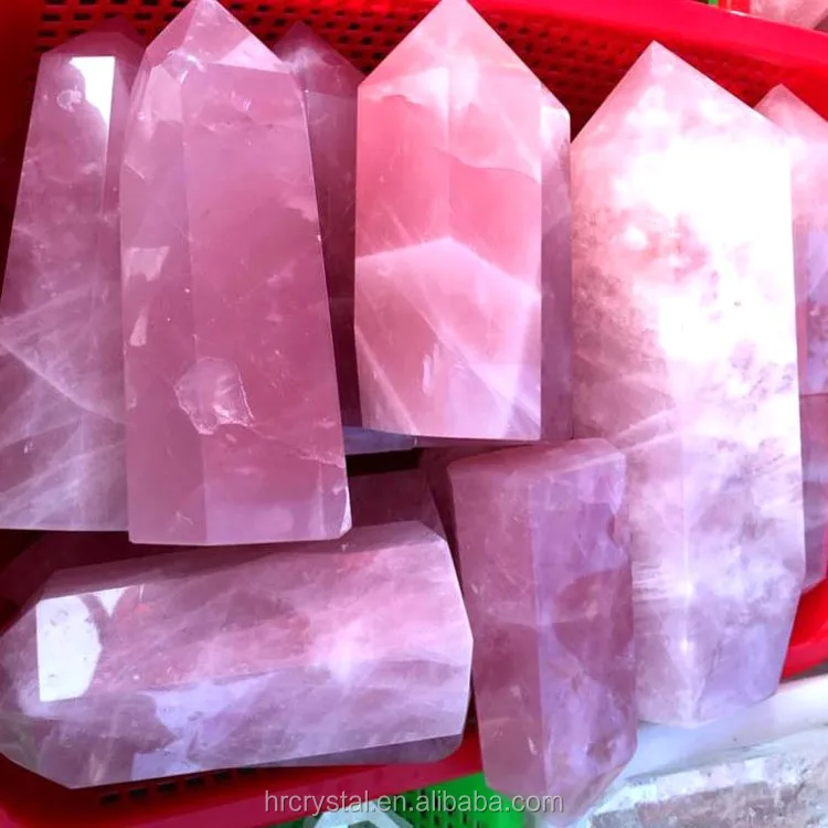 
Wholesale Large Rose Quartz Tower Cheap Price Rose Quartz Obelisk For Decoration 