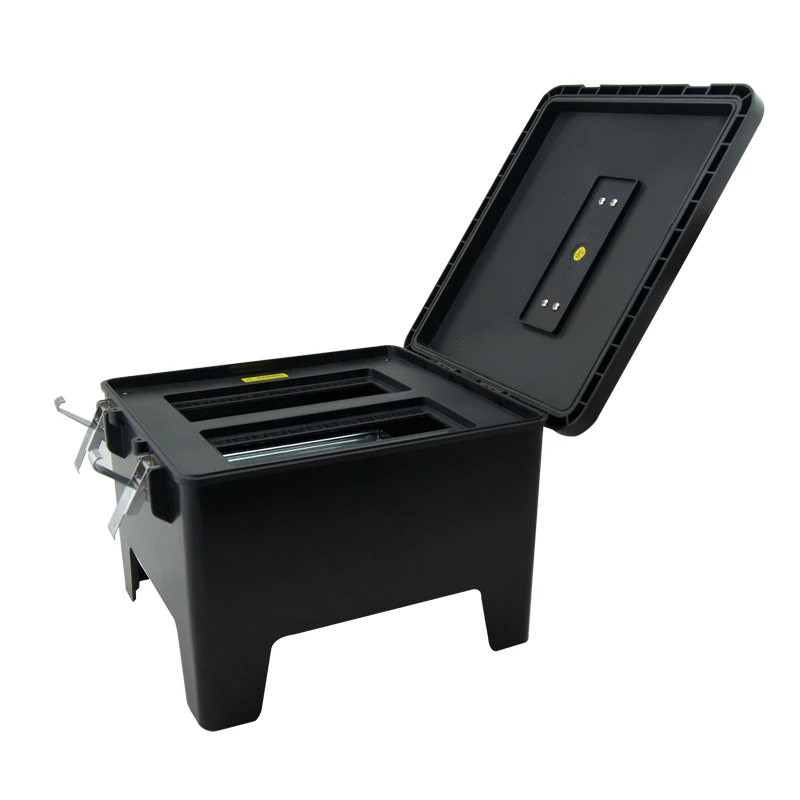 Customised outdoor stackable plastic box, China supply waterproof PC plastic box