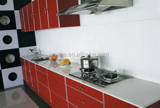 
Precut White Quartz Kitchen Countertop Quartz Stone Counter tops 20+20mm Laminated Edges 