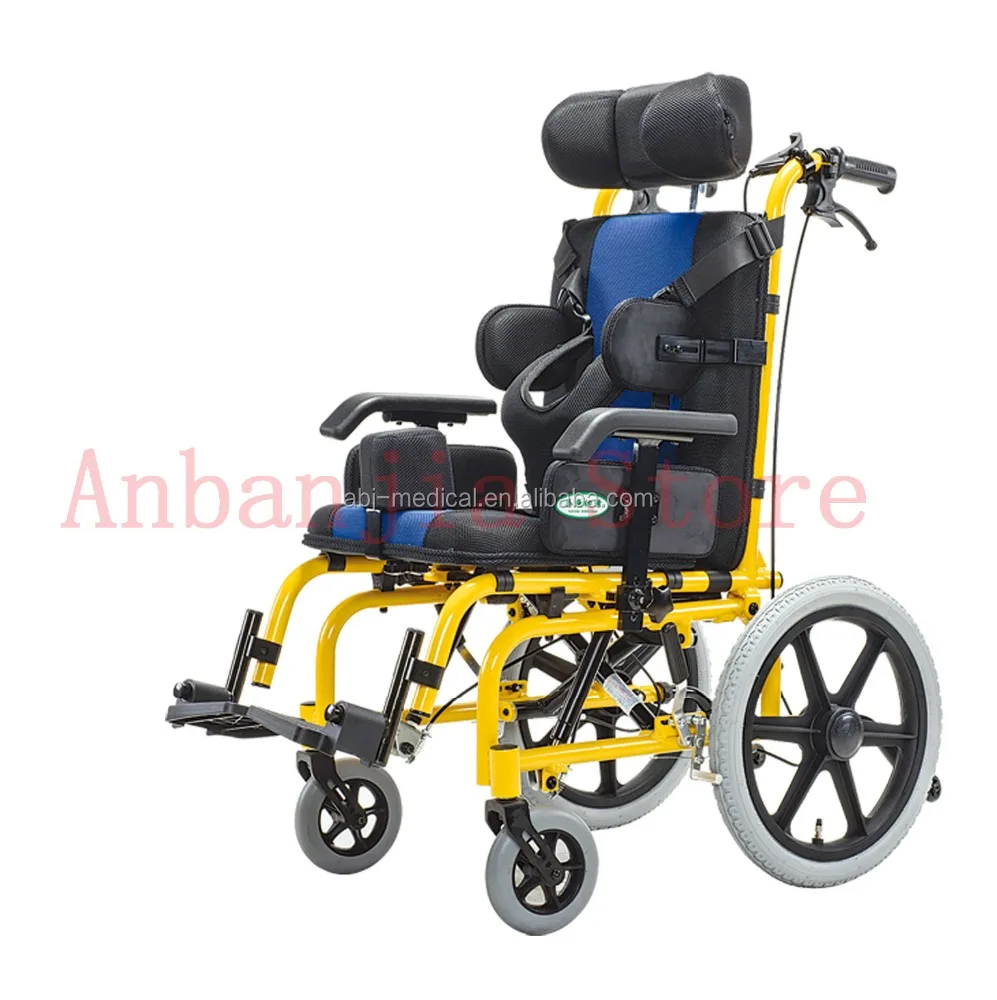 manual children wheelchair Aluminum alloy Cerebral palsy children wheelchair