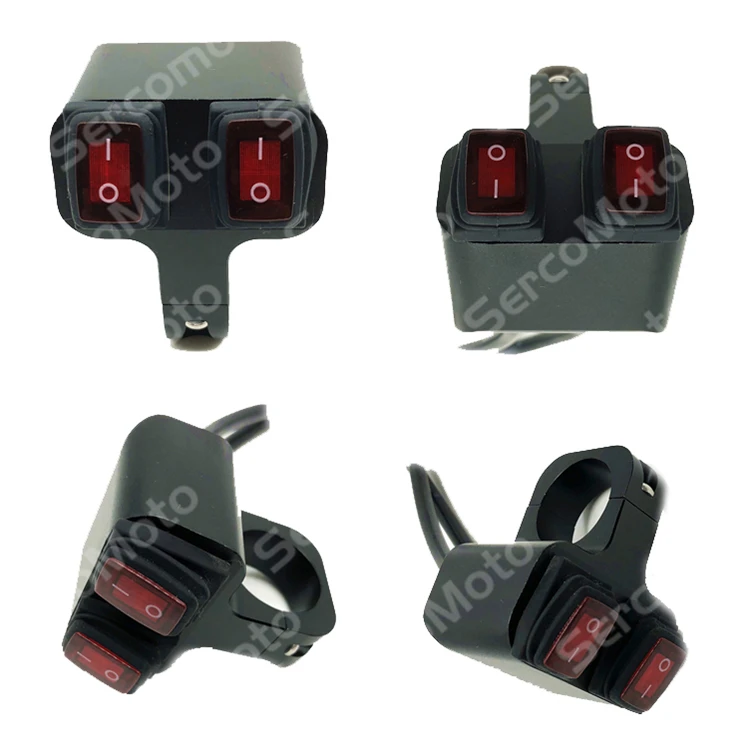 High Quality IP68 water proof Motorcycle Handle Switch Spot light LED On Off Switch