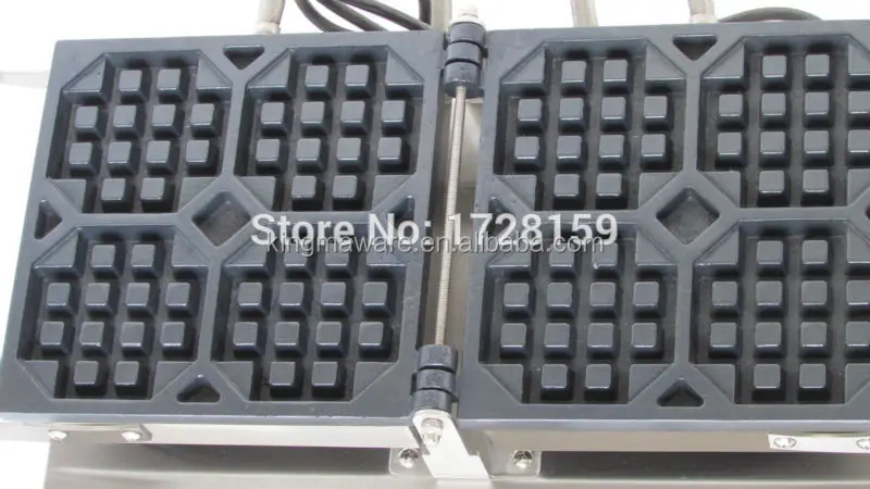 180 Degree Turntable Easy Clean Design Commercial Electric Liege Belgian Waffle Maker Machine