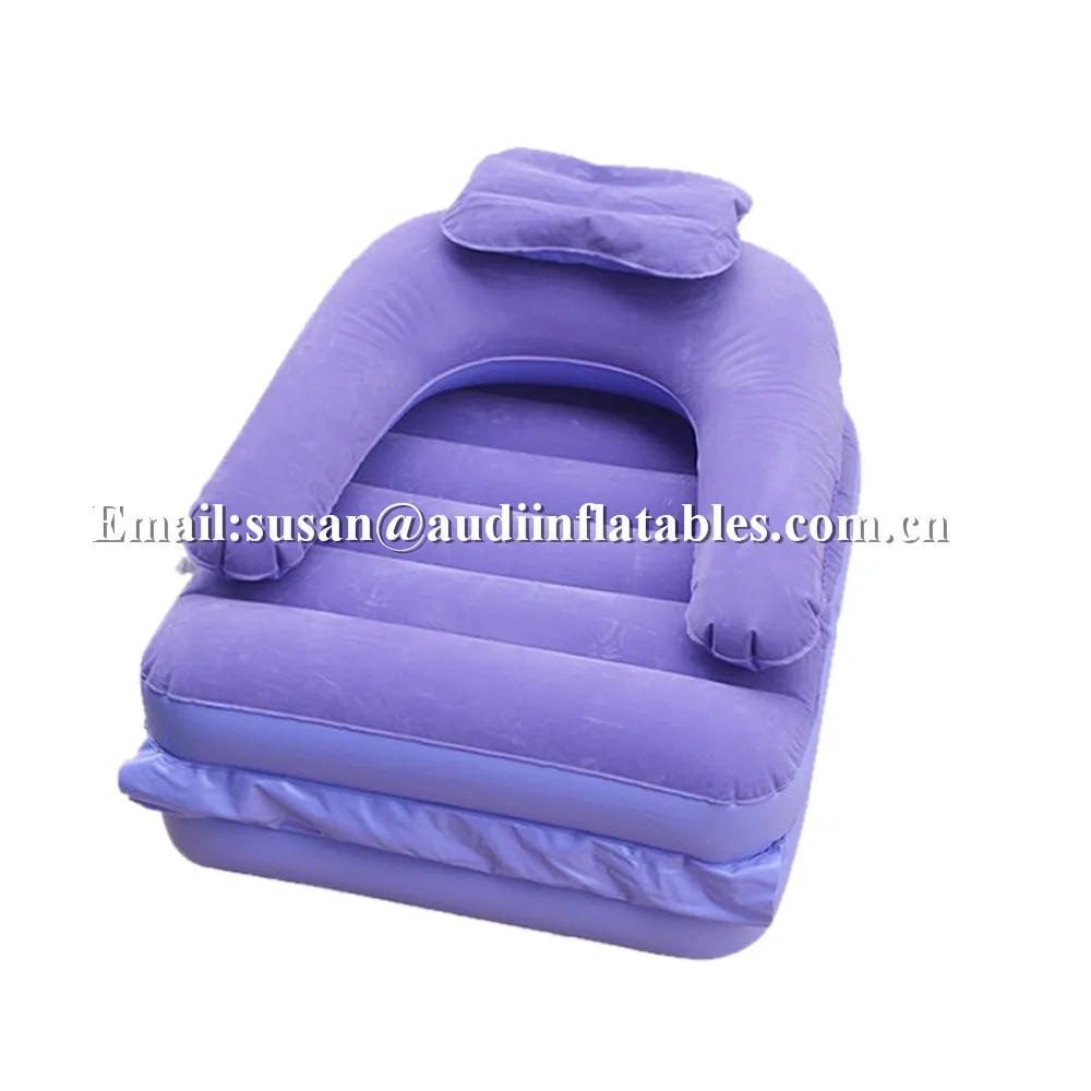  Односпальный надувной ленивый диван-кровать складной двухспальный стул односпальный диван (фиолетовый)