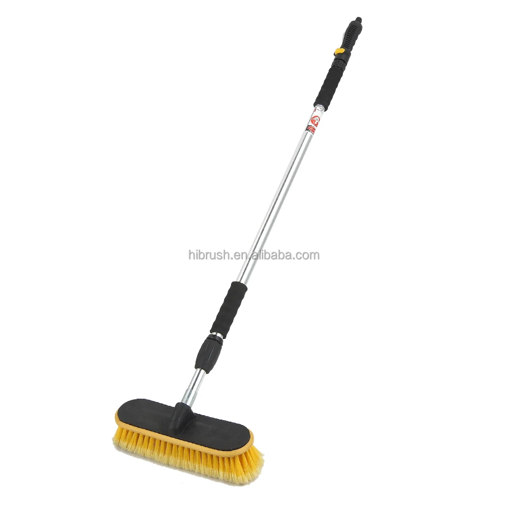 2 meters automatic car wash brush with soft bristle and easy used on/off switch flow through
