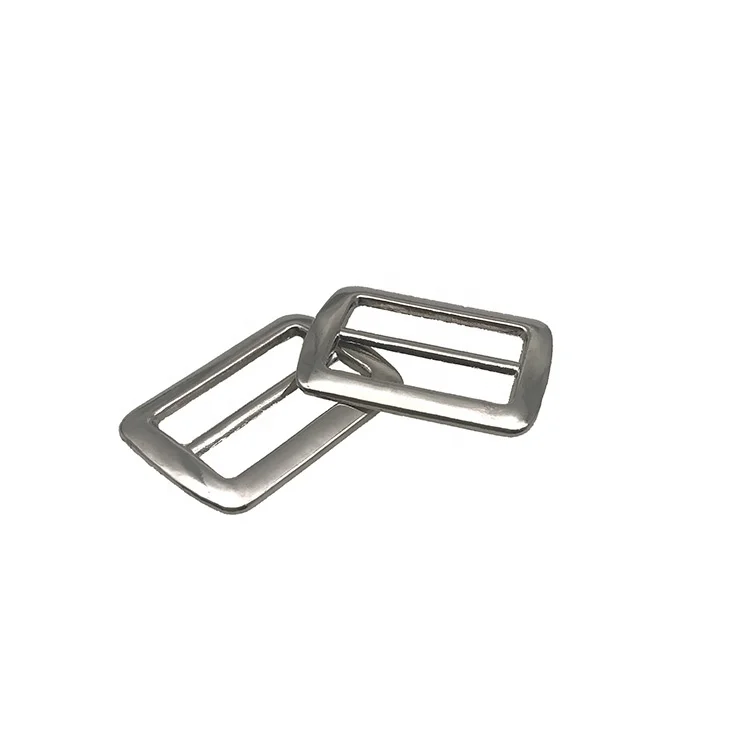 Guanfeng Alloy Material Metal Nickel Plating Adjust Shoulder Strap Buckle Webbing Ladder Buckle For Adjustable