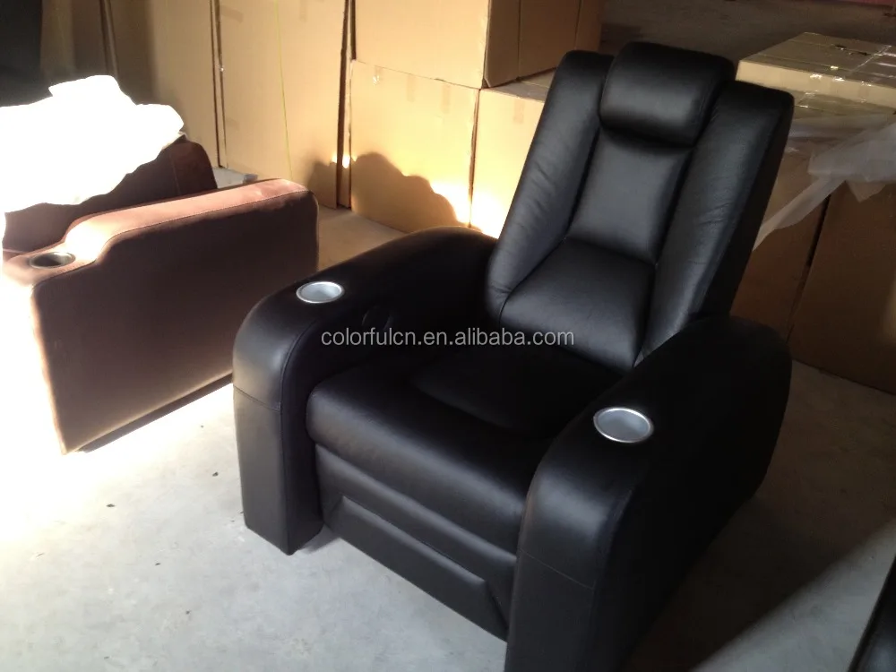 Single Leather Home Theater Chair Cinema Seating LS811