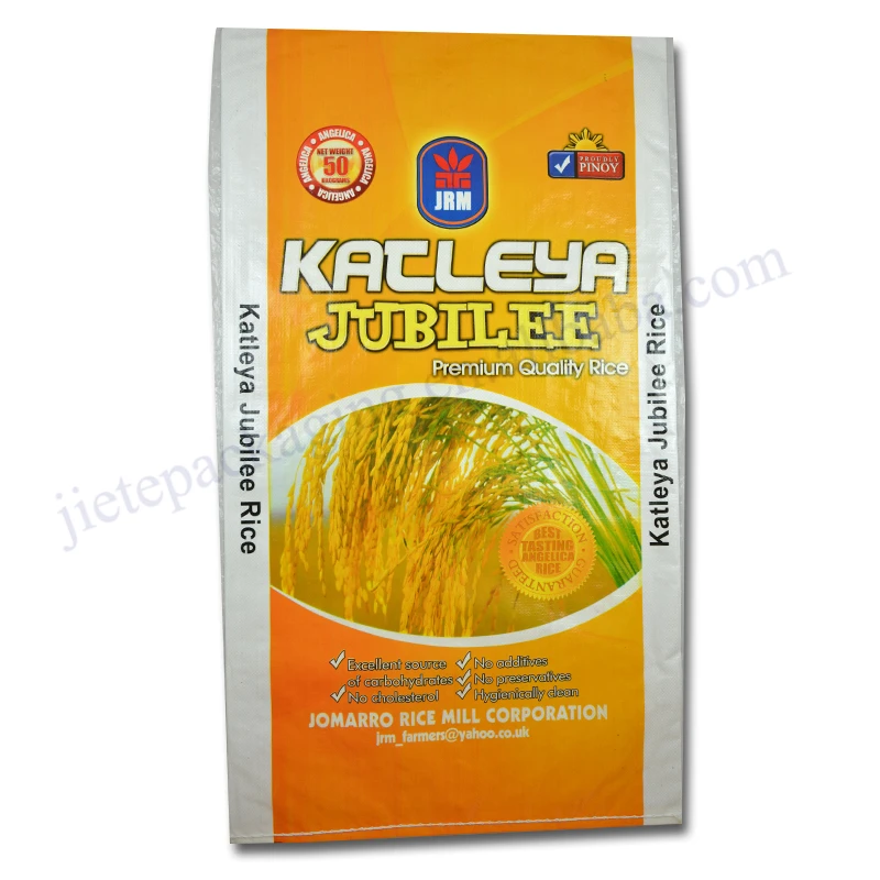 Hot sale cheap price 50kg white pp woven rice packing bag export Dubai and Pakistan