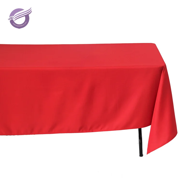TP08173, 60x102 дюйма, 180 г/м2, прямоугольная скатерть из белого полиэстера с окантовкой для свадебного стола