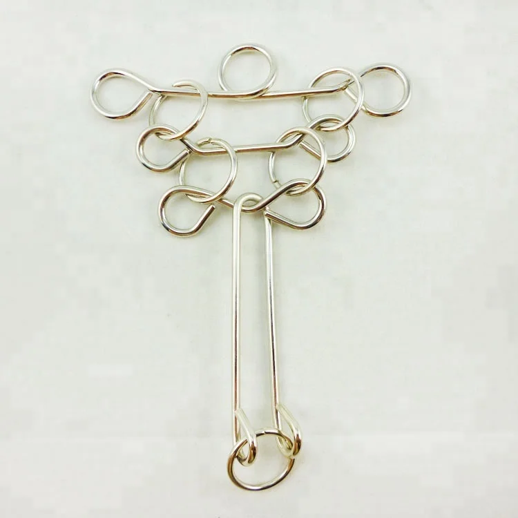 Набор металлических интеллектуальных колец-пазлов Brain Teasers