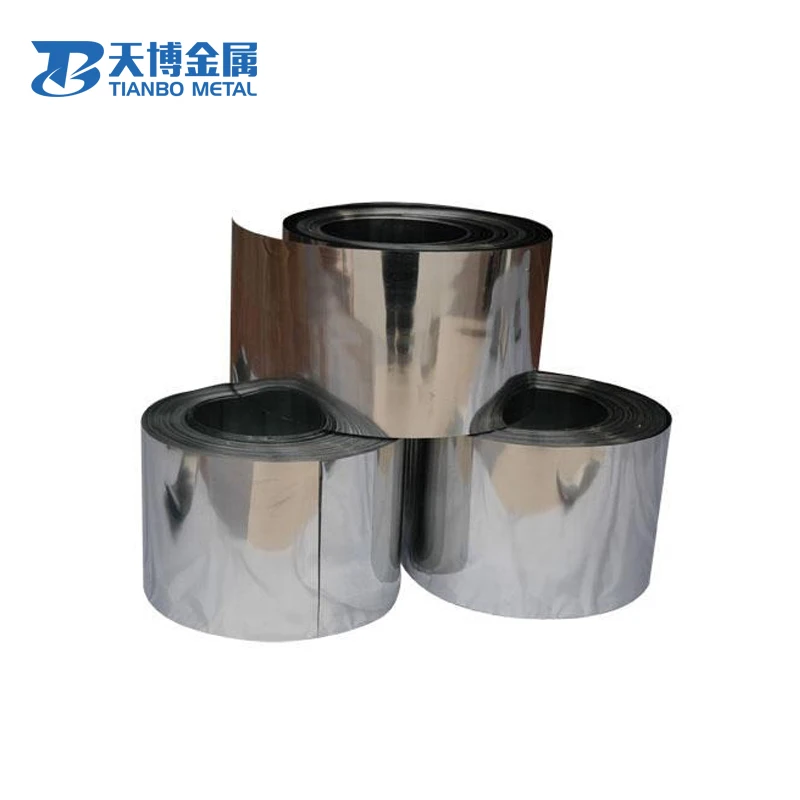 
High precision Low cost high purity Cold Rolled 99.95% Tungsten Foils stocks Manufacturer supplier factory baoji tianbo metal company 
