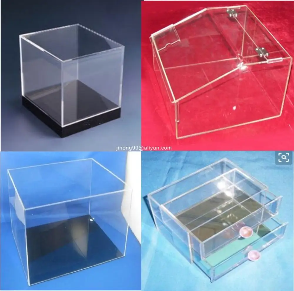 Jihong Wholesale Acrylic Display Box Multi functional Display Acrylic Material Shell Size Customizable