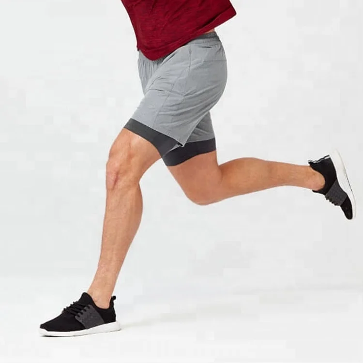 Mens Short Quick Fit Sexy Polyester Spandex Gym Shorts