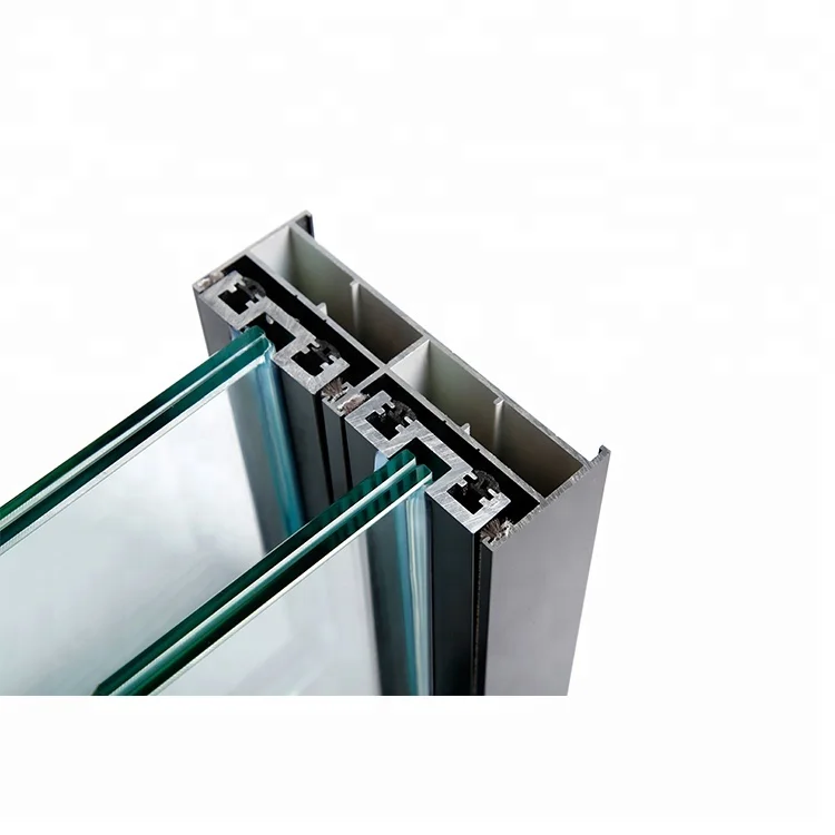 Modern patio thin frame aluminum exterior slide glass door with German hardware