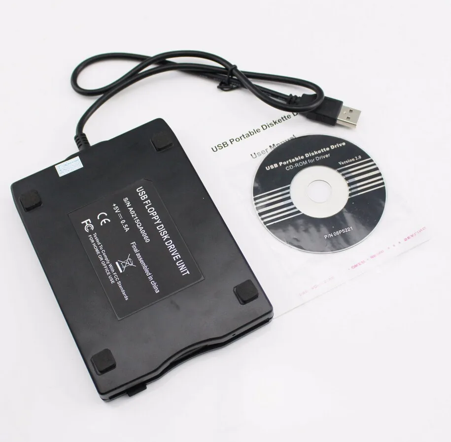 
Portable Diskette DriveFree portable Diskette Drive USB 2.0 External 1.44 MB 3.5