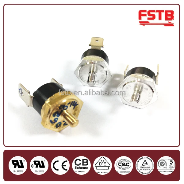 KSD301 Thermostat Coffee Maker Screw Thread Bimetal Thermal Switch Thermostat