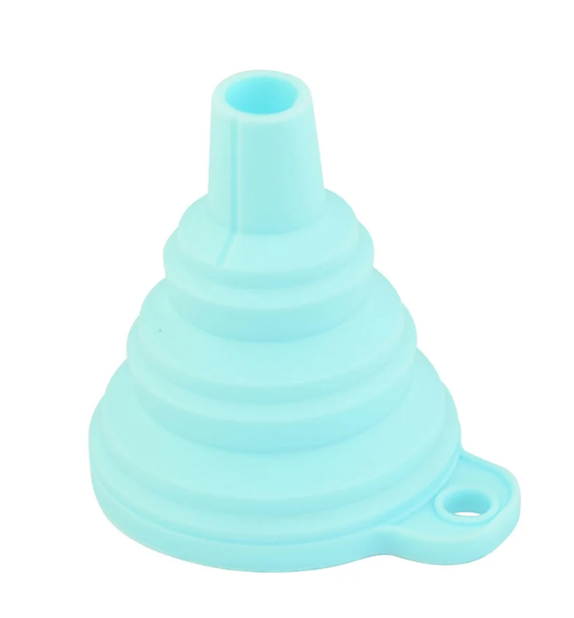 Small and Large Foldable Kitchen Collapsible Mini Silicone Funnel Folding Silicone Rubber Funnel