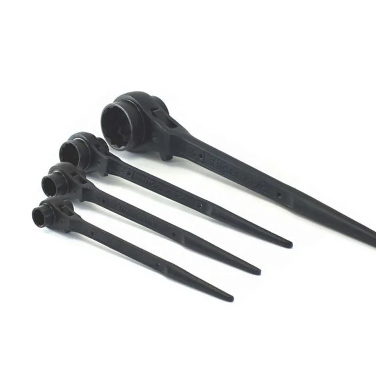 Spud Ratchet Wrench 21 x 24mm Sockets with Bent Podger for Scaffolding