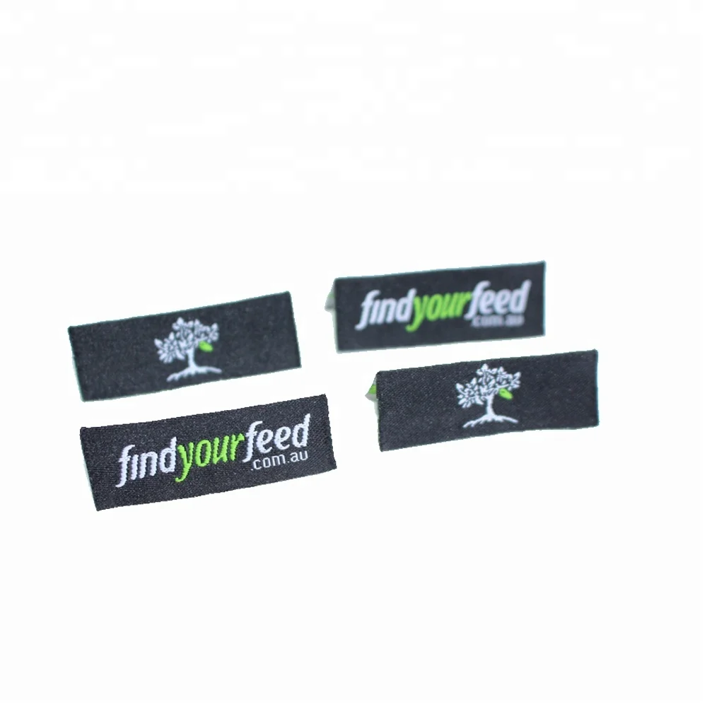 Good Quality Custom Name Logo Machine Woven Badges for School Uniform Clothing and Bag