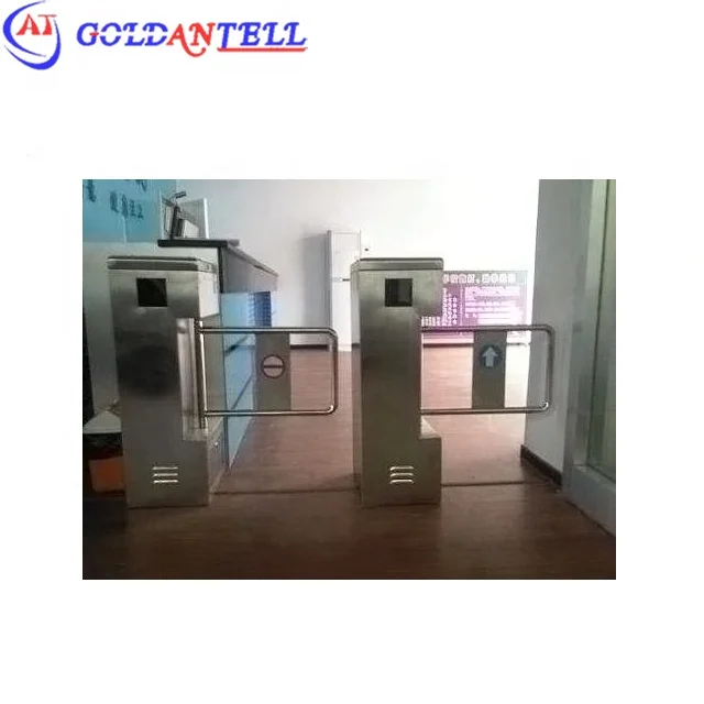 Direction two way card reader swing barrier turnstile