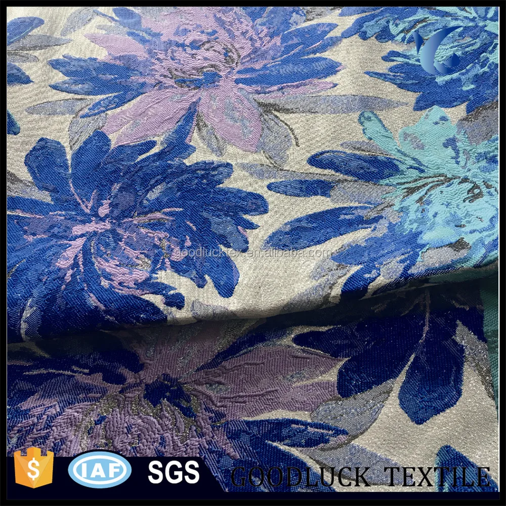 Flower Brocade Dress Fabric For Wedding