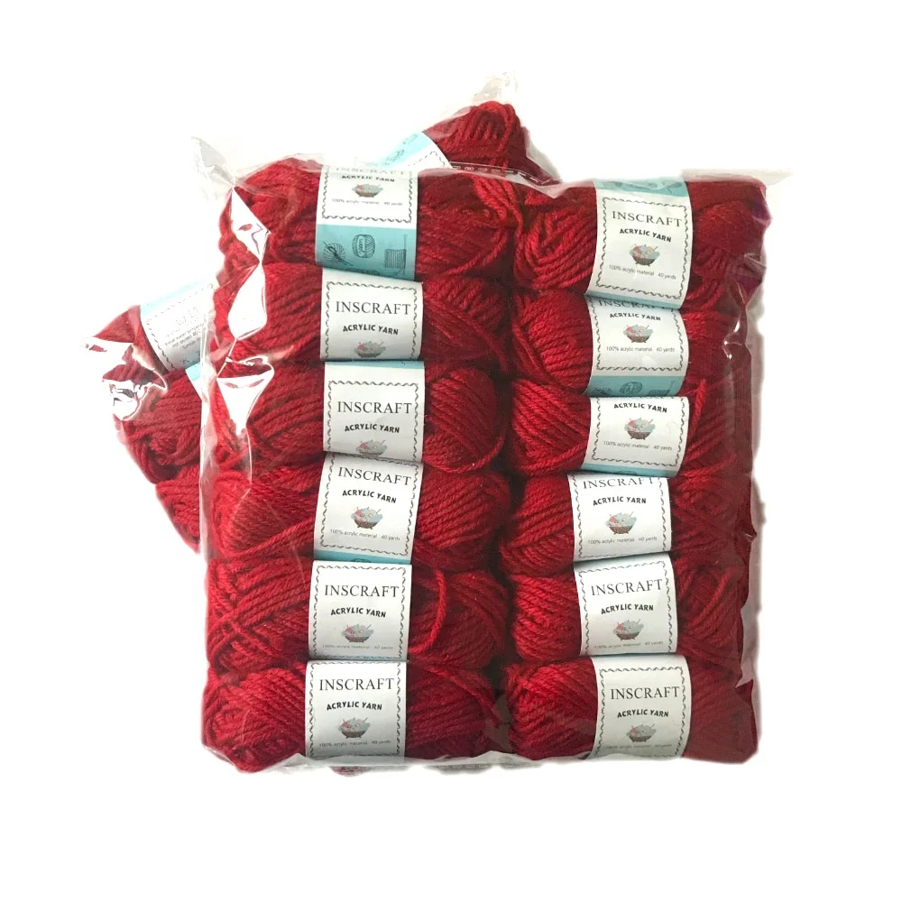 
OEM free sample 4ply hand knitting yarn 100% acrylic line 