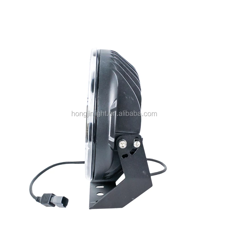 New design 9inch 185W Round crees LED Driving Light with DT connector spotlight floodlight for SUV Truck tractor led work lights