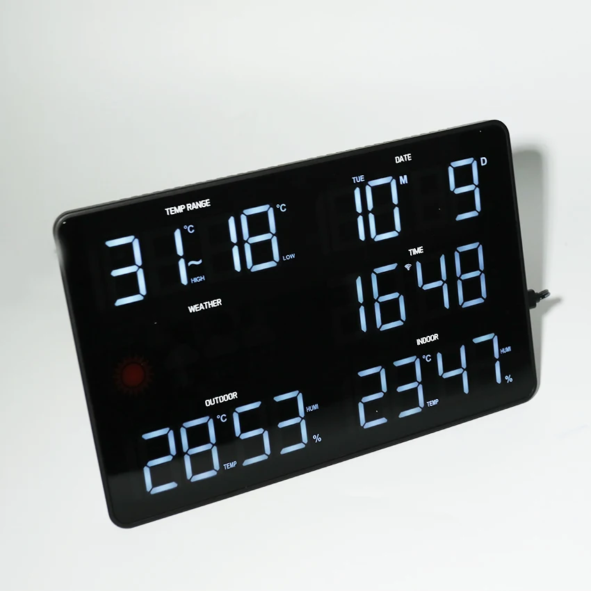 Wholesale Large Screen Smart Wall Digital Clock LED