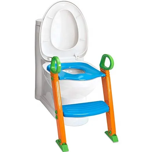 
(Monthly sales of tens of thousands)Plastic Baby ladder with ladder Squatty potty Toilet Trainer for Kids and Toddlers 
