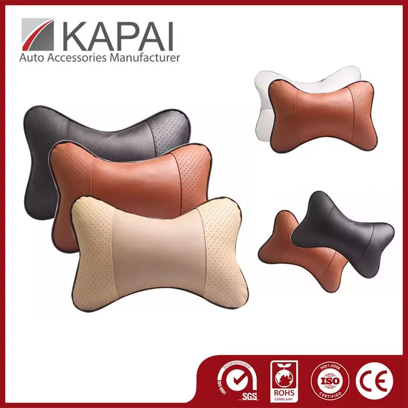 New Arrival Sale Interior Accessories Car Neck Leather Pillow Accessories