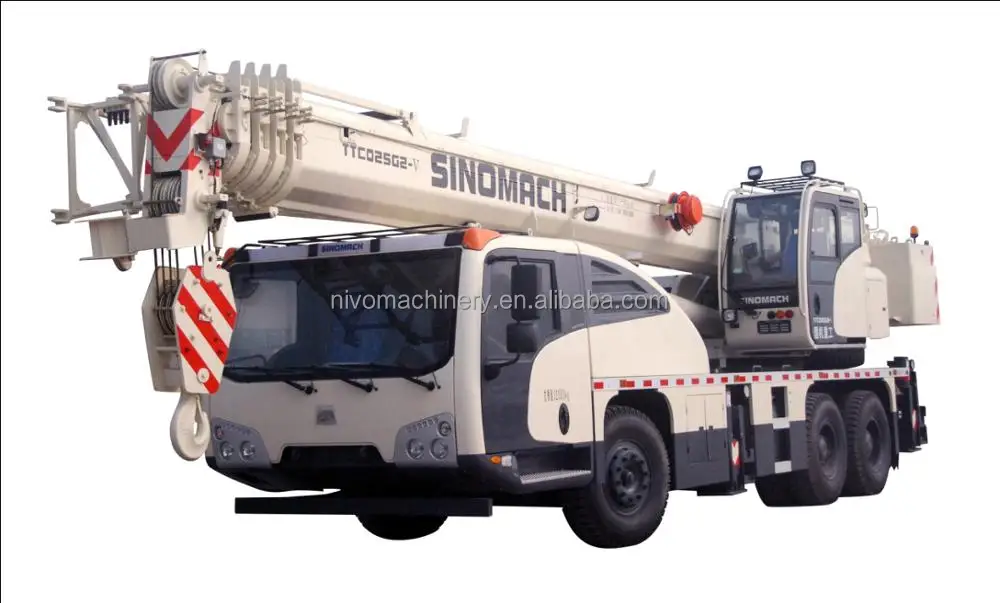 sinomach 36 ton mobile truck crane or together work excavator, loader motor grader or parts