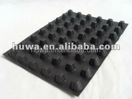 green roof waterproofing membrane Green roof trays supplier plastic dimple composite drainage board
