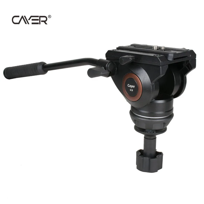 Good quality fluid tripod head Cayer K3A video tripod fluid head